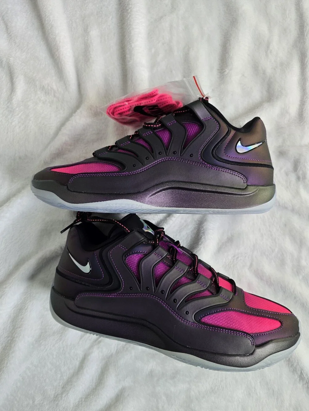 Nike KD 18 SE Eggplant Vivid Purple Black Basketball IM5843-500 Men's Size 11.5 - Picture 2 of 5